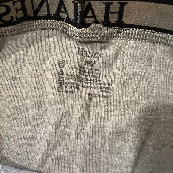 🩲 SMALL HANES GREY BOXER BRIEFS - Picture 2 of 3